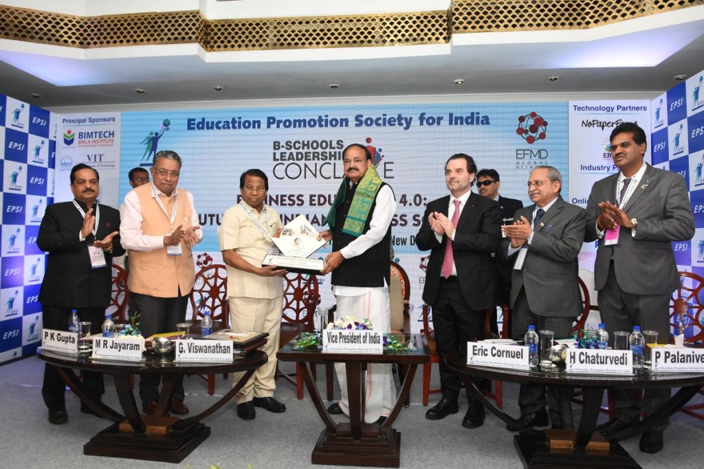 28 Feb 2019 : Hon’ble Vice President Shri Venkaiah Naidu inaugurates EPSI’s B-Schools Leadership Conclave in New Delhi